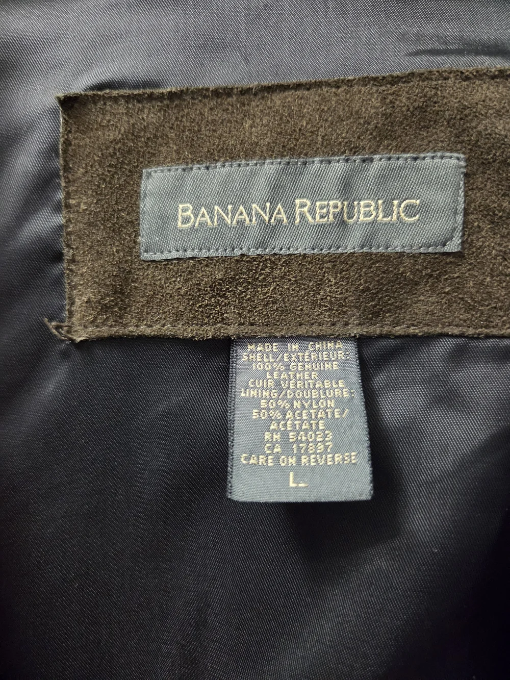 Banana Republic Men's Brown Suede Coat